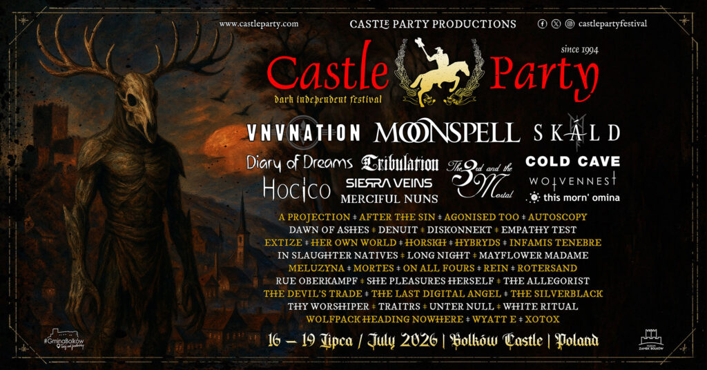 cold cave poland 2026 castle party productions poster